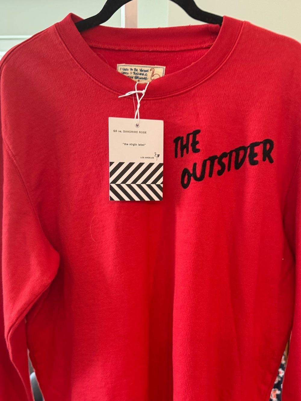 NWT Sandrine Rose with free people OUTSIDERS crewneck - Picture 2 of 2